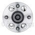 WE61237 by NTN - Wheel Bearing and Hub Assembly - Steel, Natural, with Wheel Studs