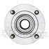 WE61240 by NTN - Wheel Bearing and Hub Assembly - Steel, Natural, with Wheel Studs