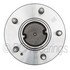 WE61303 by NTN - Wheel Bearing and Hub Assembly - Steel, Natural, with Wheel Studs