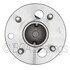 WE61449 by NTN - Wheel Bearing and Hub Assembly - Steel, Natural, with Wheel Studs