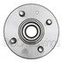 WE61472 by NTN - Wheel Bearing and Hub Assembly - Steel, Natural, with Wheel Studs