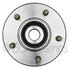 WE61476 by NTN - Wheel Bearing and Hub Assembly - Steel, Natural, with Wheel Studs