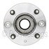 WE61469 by NTN - Wheel Bearing and Hub Assembly - Steel, Natural, with Wheel Studs