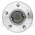 WE61470 by NTN - Wheel Bearing and Hub Assembly - Steel, Natural, with Wheel Studs