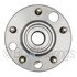 WE61498 by NTN - Wheel Bearing and Hub Assembly - Steel, Natural, with Wheel Studs