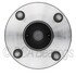 WE61522 by NTN - Wheel Bearing and Hub Assembly - Steel, Natural, with Wheel Studs