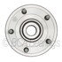 WE61654 by NTN - Wheel Bearing and Hub Assembly - Steel, Natural, with Wheel Studs