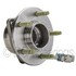 WE60801 by NTN - Wheel Bearing and Hub Assembly - Steel, Natural, with Wheel Studs