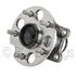 WE61057 by NTN - Wheel Bearing and Hub Assembly - Steel, Natural, with Wheel Studs