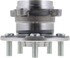 WE61842 by NTN - Wheel Bearing and Hub Assembly - Steel, Natural, with Wheel Studs