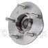 WE60745 by NTN - Wheel Bearing and Hub Assembly - Steel, Natural, with Wheel Studs