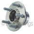 WE60787 by NTN - Wheel Bearing and Hub Assembly - Steel, Natural, with Wheel Studs