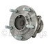 WE60807 by NTN - Wheel Bearing and Hub Assembly - Steel, Natural, with Wheel Studs