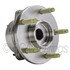 WE60800 by NTN - Wheel Bearing and Hub Assembly - Steel, Natural, with Wheel Studs