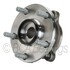 WE60803 by NTN - Wheel Bearing and Hub Assembly - Steel, Natural, with Wheel Studs