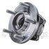 WE60909 by NTN - Wheel Bearing and Hub Assembly - Steel, Natural, with Wheel Studs