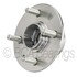 WE60940 by NTN - Wheel Bearing and Hub Assembly - Steel, Natural, with Wheel Studs