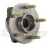 WE60975 by NTN - Wheel Bearing and Hub Assembly - Steel, Natural, with Wheel Studs