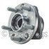 WE61002 by NTN - Wheel Bearing and Hub Assembly - Steel, Natural, with Wheel Studs