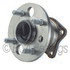 WE61021 by NTN - Wheel Bearing and Hub Assembly - Steel, Natural, with Wheel Studs