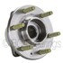 WE61022 by NTN - Wheel Bearing and Hub Assembly - Steel, Natural, with Wheel Studs