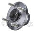 WE61093 by NTN - Wheel Bearing and Hub Assembly - Steel, Natural, with Wheel Studs