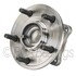 WE61080 by NTN - Wheel Bearing and Hub Assembly - Steel, Natural, with Wheel Studs