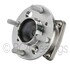 WE61097 by NTN - Wheel Bearing and Hub Assembly - Steel, Natural, with Wheel Studs