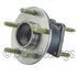 WE61120 by NTN - Wheel Bearing and Hub Assembly - Steel, Natural, with Wheel Studs