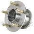 WE61128 by NTN - Wheel Bearing and Hub Assembly - Steel, Natural, with Wheel Studs