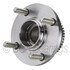 WE61143 by NTN - Wheel Bearing and Hub Assembly - Steel, Natural, with Wheel Studs