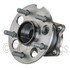WE61166 by NTN - Wheel Bearing and Hub Assembly - Steel, Natural, with Wheel Studs