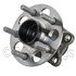 WE61206 by NTN - Wheel Bearing and Hub Assembly - Steel, Natural, with Wheel Studs