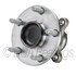 WE61184 by NTN - Wheel Bearing and Hub Assembly - Steel, Natural, with Wheel Studs