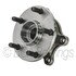 WE61264 by NTN - Wheel Bearing and Hub Assembly - Steel, Natural, with Wheel Studs