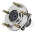 WE61283 by NTN - Wheel Bearing and Hub Assembly - Steel, Natural, with Wheel Studs