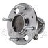 WE61278 by NTN - Wheel Bearing and Hub Assembly - Steel, Natural, with Wheel Studs