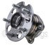 WE61346 by NTN - Wheel Bearing and Hub Assembly - Steel, Natural, with Wheel Studs