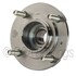 WE61455 by NTN - Wheel Bearing and Hub Assembly - Steel, Natural, with Wheel Studs