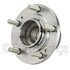 WE61458 by NTN - Wheel Bearing and Hub Assembly - Steel, Natural, with Wheel Studs