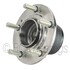 WE61451 by NTN - Wheel Bearing and Hub Assembly - Steel, Natural, with Wheel Studs