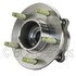 WE61476 by NTN - Wheel Bearing and Hub Assembly - Steel, Natural, with Wheel Studs