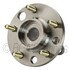 WE61498 by NTN - Wheel Bearing and Hub Assembly - Steel, Natural, with Wheel Studs