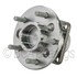 WE61501 by NTN - Wheel Bearing and Hub Assembly - Steel, Natural, with Wheel Studs