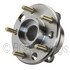 WE61502 by NTN - Wheel Bearing and Hub Assembly - Steel, Natural, with Wheel Studs