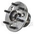 WE61549 by NTN - Wheel Bearing and Hub Assembly - Steel, Natural, with Wheel Studs