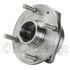 WE61538 by NTN - Wheel Bearing and Hub Assembly - Steel, Natural, with Wheel Studs