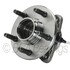 WE61559 by NTN - Wheel Bearing and Hub Assembly - Steel, Natural, with Wheel Studs