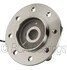 WE61555 by NTN - Wheel Bearing and Hub Assembly - Steel, Natural, with Wheel Studs