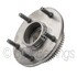 WE61571 by NTN - Wheel Bearing and Hub Assembly - Steel, Natural, with Wheel Studs